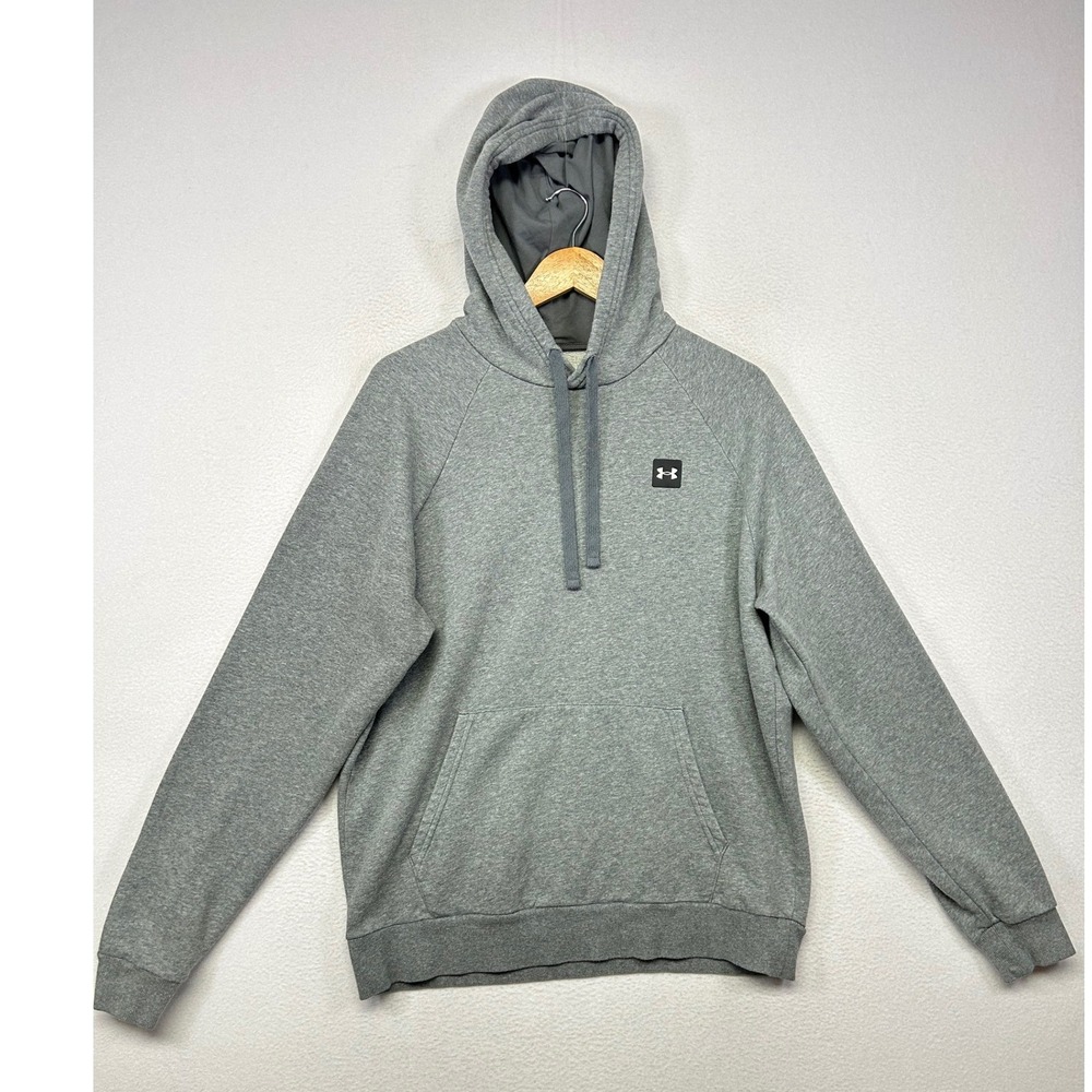 Under Armour ColdGear Sporty Mens Large Gray Pullover Hoodie